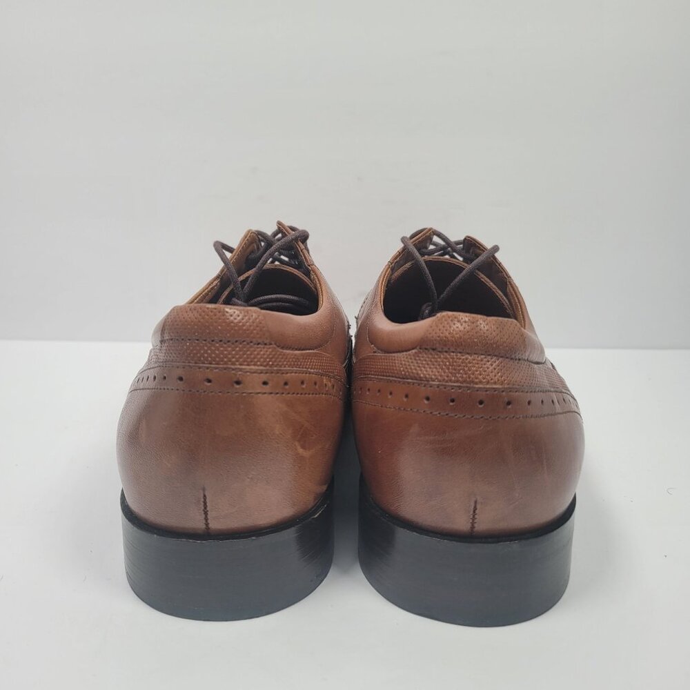 Johnston & Murphy Domani Men's Brown Oxford Dress Shoes 10.5M - Picture 4 of 8